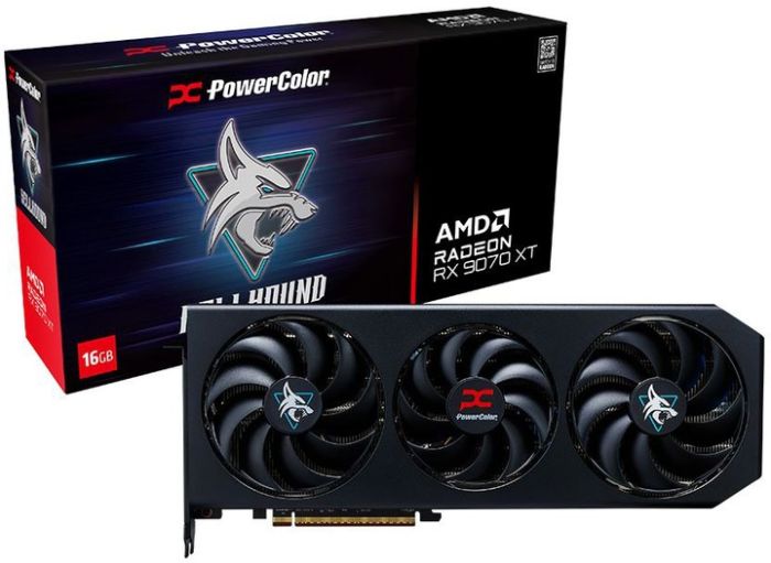 PowerColor Hellhound AMD Radeon RX 9070 XT 16GB GDDR6 (RX9070XT 16G-L/OC)