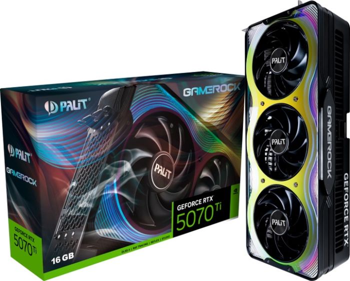 Palit GeForce RTX 5070 Ti GameRock (NE7507T019T2-GB2030G)