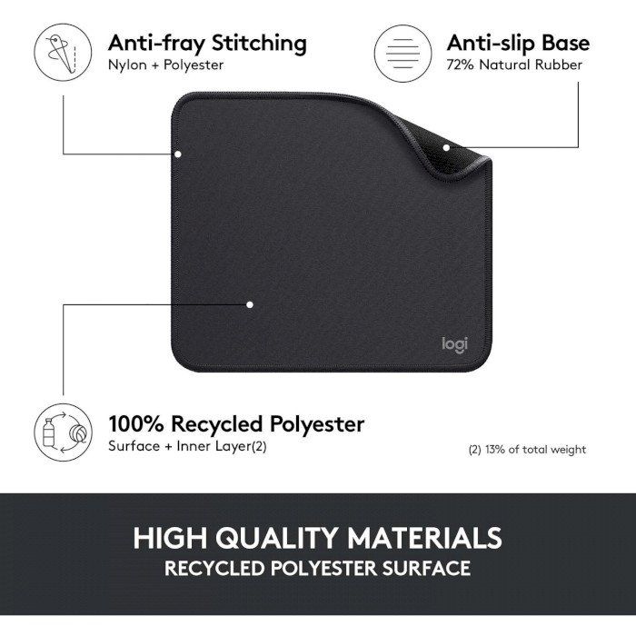 Logitech Mouse Pad Studio Series Graphite (956-000049)