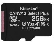 Kingston 256 GB microSDXC Class 10 UHS-I U3 Canvas Select Plus SDCS2/256GBSP Kingston 256 GB microSDXC Class 10 UHS-I U3 Canvas Select Plus SDCS2/256GBSP