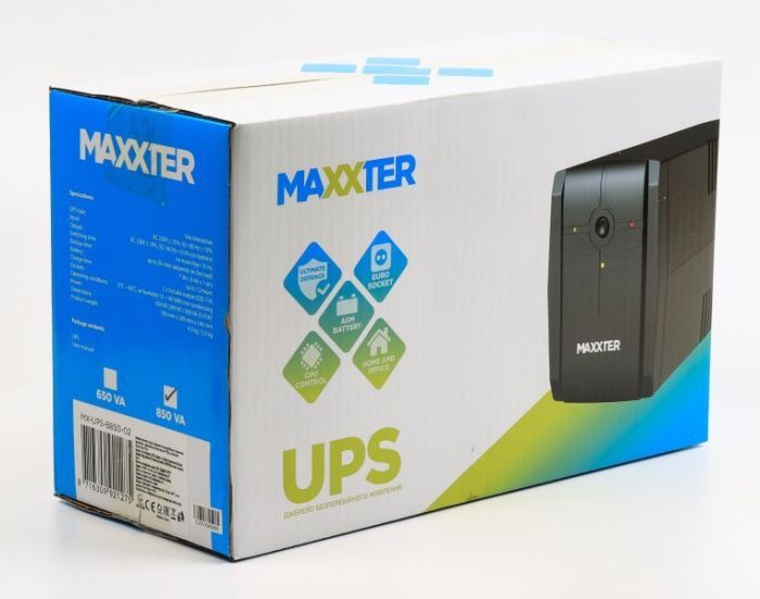 ДБЖ Maxxter Basic MX-UPS-B850-02
