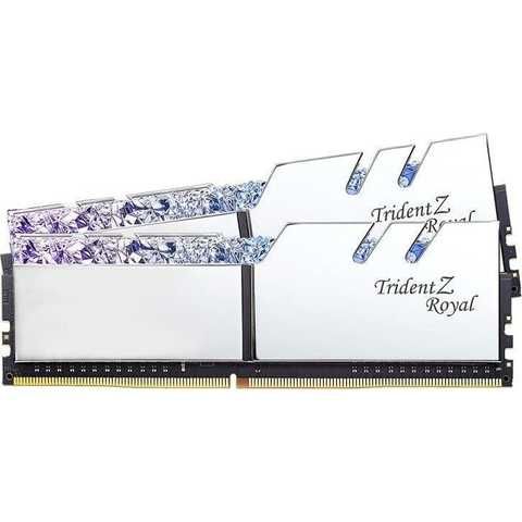 G.Skill 32 GB (2x16GB) DDR4 3200 MHz Trident Z Royal Silver (F4-3200C16D-32GTRS)