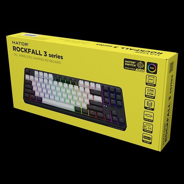 Клавіатура HATOR Rockfall 3 TKL Black (HTK850UA)
