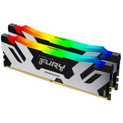 Kingston FURY 32 GB (2x16GB) DDR5 6400 MHz Renegade Silver RGB (KF564C32RSAK2-32)