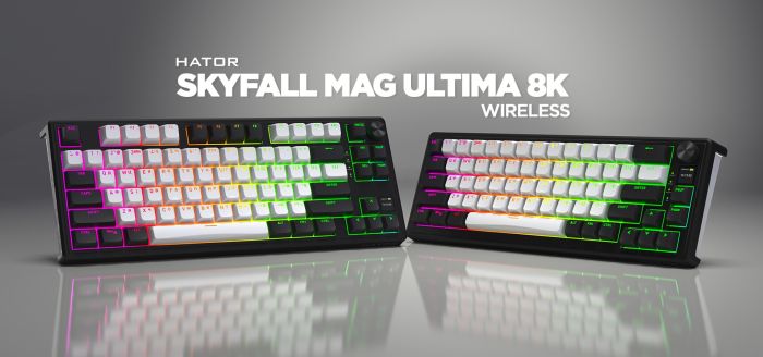 Клавіатура HATOR Skyfall 65 MAG ULTIMA 8K wireless black-white (HTK3860UA)