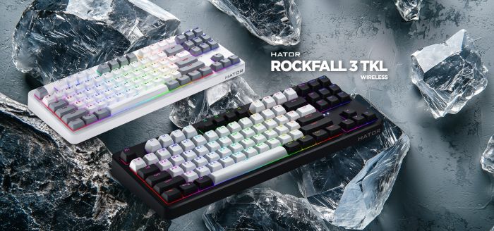 Клавіатура HATOR Rockfall 3 TKL Black (HTK850UA)