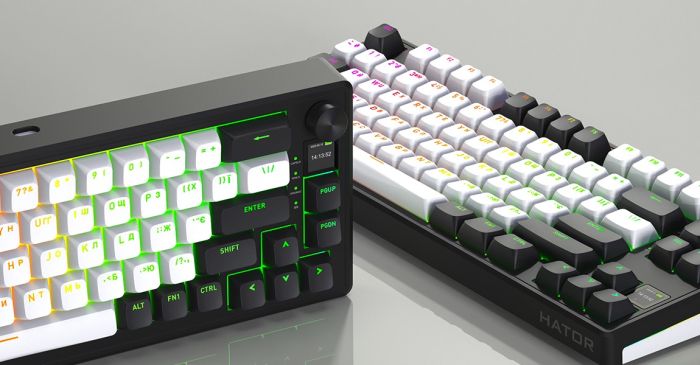 Клавіатура HATOR Skyfall 65 MAG ULTIMA 8K wireless black-white (HTK3860UA)