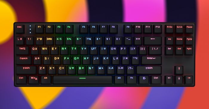Клавіатура HATOR Icefall Mecha TKL wireless Rainbow Black (HTK287UA)