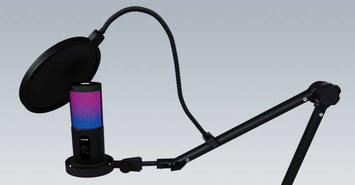 Мікрофон для ПК/ для стрімінгу, подкастів HATOR Signify RGB PRO+ (HTA-516)