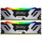 Kingston FURY 32 GB (2x16GB) DDR5 6400 MHz Renegade Silver RGB (KF564C32RSAK2-32)
