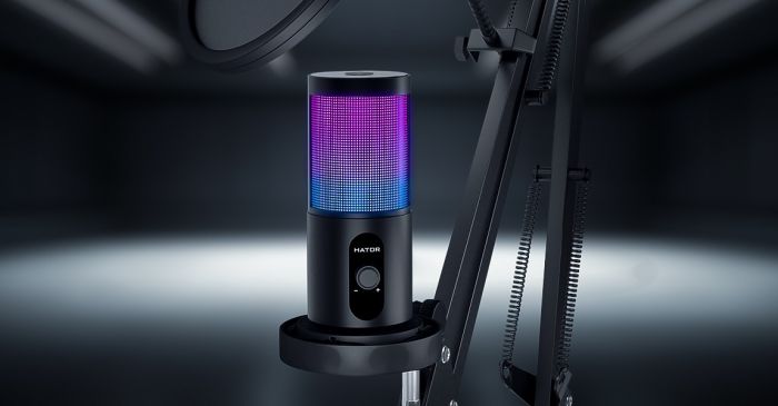 Мікрофон для ПК/ для стрімінгу, подкастів HATOR Signify RGB PRO+ (HTA-516)