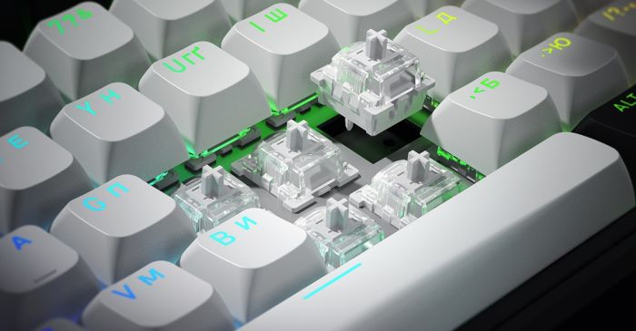 Клавіатура HATOR Skyfall 65 MAG ULTIMA 8K wireless black-white (HTK3860UA)