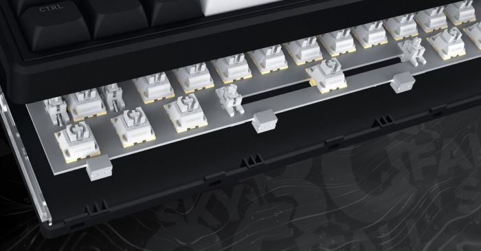 Клавіатура HATOR Skyfall 100 Wireless Black-White (HTK3100UA)