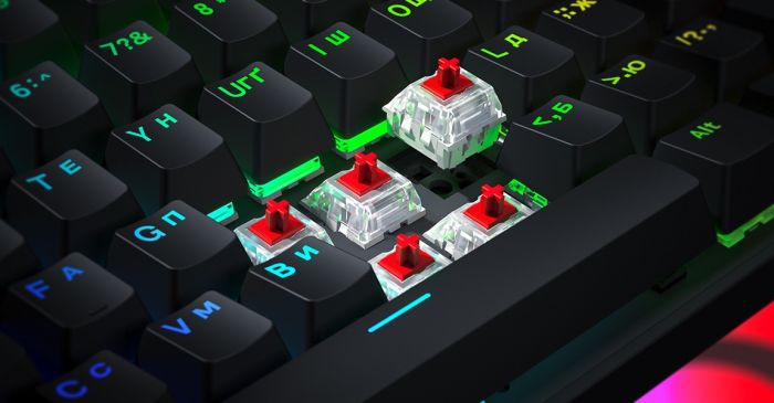 Клавіатура HATOR Icefall Mecha TKL wireless Rainbow Black (HTK287UA)