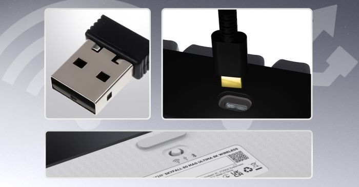 Клавіатура HATOR Skyfall 65 MAG ULTIMA 8K wireless black-white (HTK3860UA)