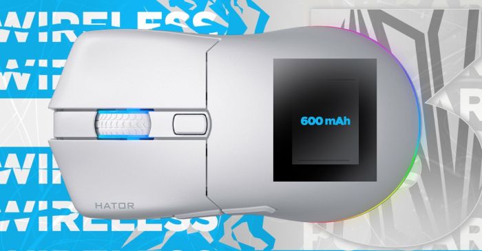 Миша HATOR Pulsar 3 Wireless White (HTM631)