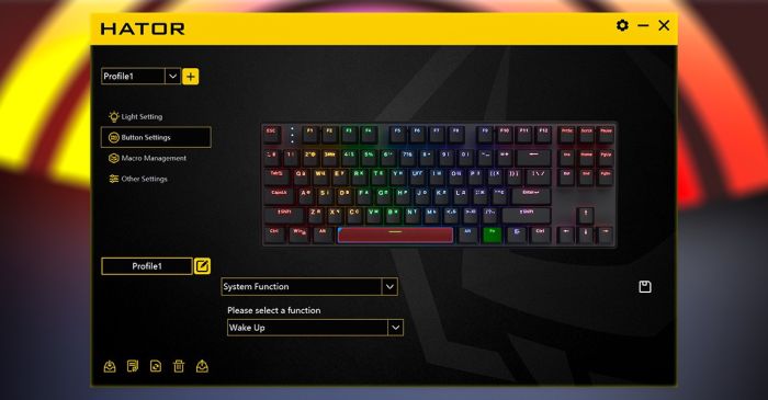 Клавіатура HATOR Icefall Mecha TKL wireless Rainbow Black (HTK287UA)