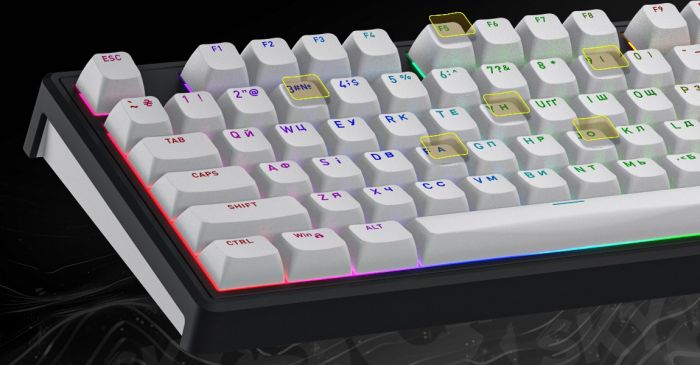 Клавіатура HATOR Skyfall 100 Wireless Black-White (HTK3100UA)