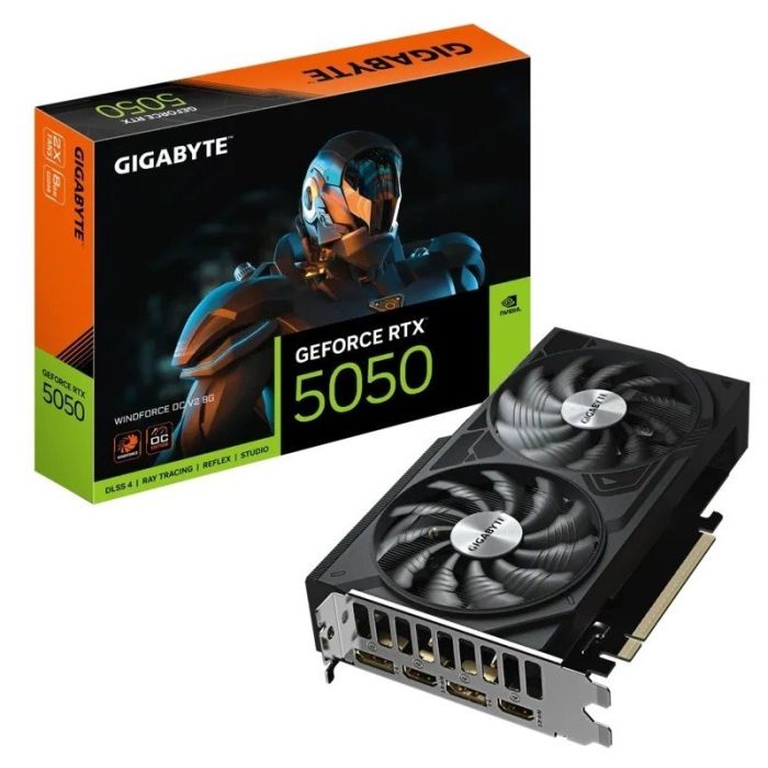 GIGABYTE GeForce RTX 5050 WINDFORCE OC V2 8G (GV-N5050WF2OCV2-8GD)