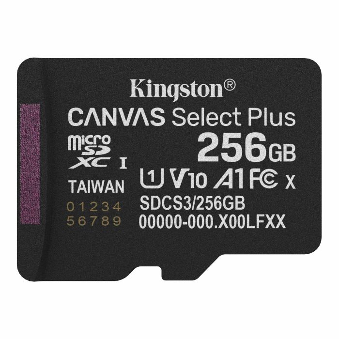 Карта пам'яті Kingston 256 GB microSDXC Canvas Select Plus Gen3 SDCS3/256GBSP