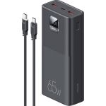 USAMS US-CD185 PB68 30000mAh 65W Black (ATXLOGTC01)