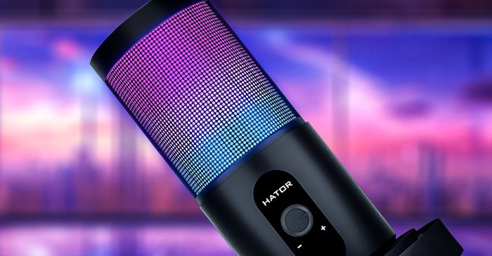 Мікрофон для ПК/ для стрімінгу, подкастів HATOR Signify RGB (HTA-510)