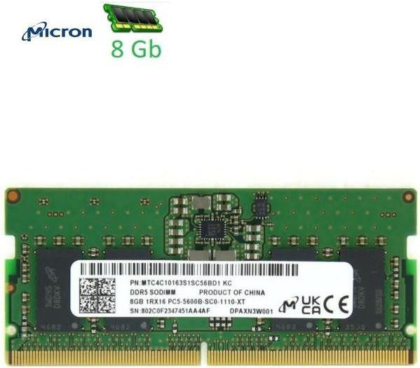 Micron 8 GB SO-DIMM DDR5 5600 MHz (MTC4C10163S1SC56BD1)