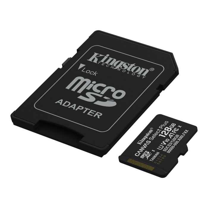 Карта пам'яті Kingston 128 GB microSDXC Canvas Select Plus Gen3 + SD-Adapter SDCS3/128GB