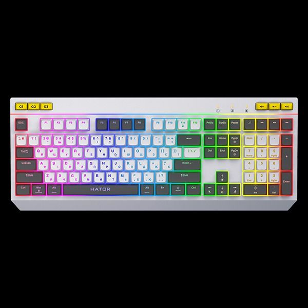 Клавіатура HATOR Icefall White (HTK405UA)