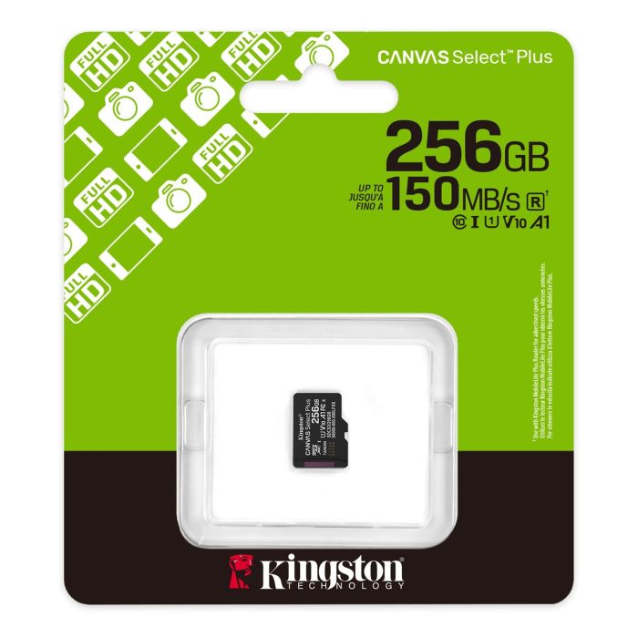 Карта пам'яті Kingston 256 GB microSDXC Canvas Select Plus Gen3 SDCS3/256GBSP