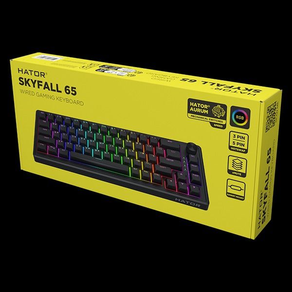 Клавіатура HATOR Skyfall 65 Black-Black (HTK1160UA)