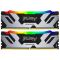 Kingston FURY 32 GB (2x16GB) DDR5 6400 MHz Renegade Silver RGB (KF564C32RSAK2-32)
