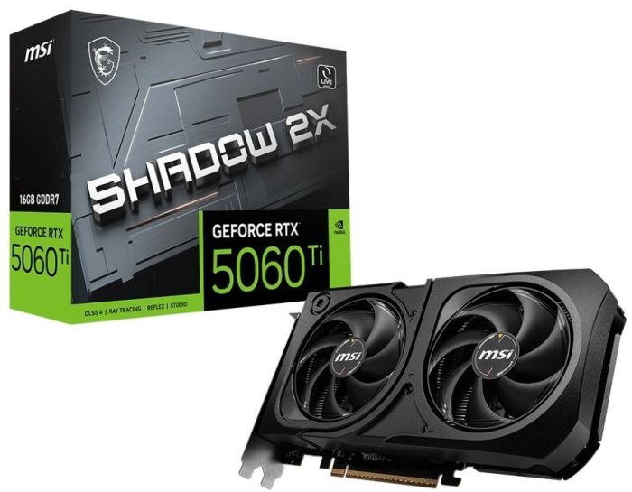 MSI GeForce RTX 5060 Ti 16G SHADOW 2X PLUS