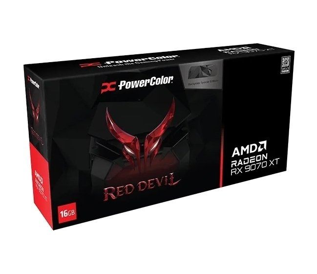 PowerColor Radeon RX 9070 XT Red Devil 16GB Backplate Special Edition (RX9070XT 16G-E/OC/BP)