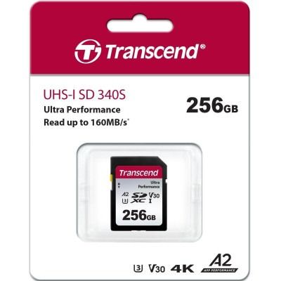 Transcend 256 GB SDXC UHS-I U3 A2 (TS256GSDC340S)