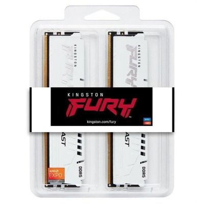 Kingston FURY 32 GB (2x16GB) DDR5 6000 MHz Beast EXPO White (KF560C36BWE2K2-32)