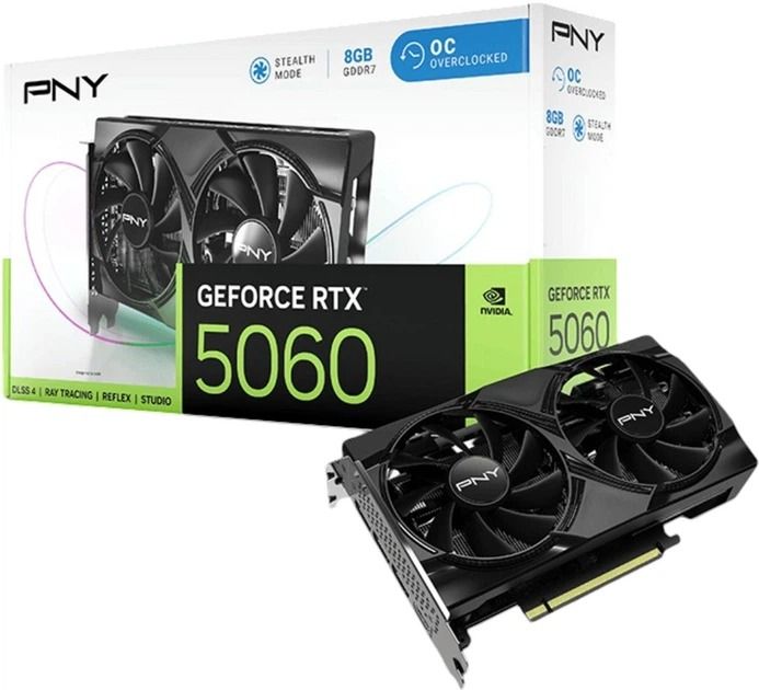 PNY GeForce RTX 5060 VERTO Dual Fan OC (VCG50608DFXPB1-O)