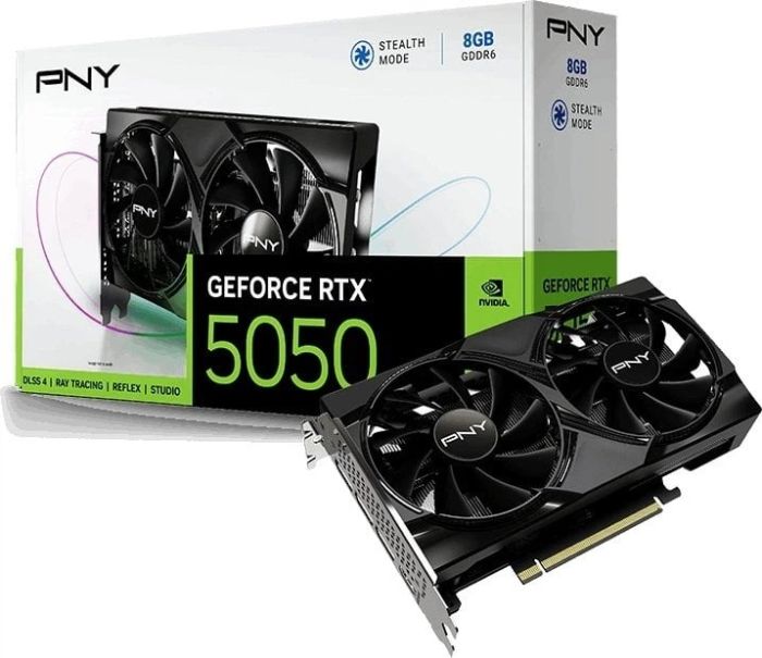 PNY GeForce RTX 5050 Dual Fan 8 GB (VCG50508DFXPB1)