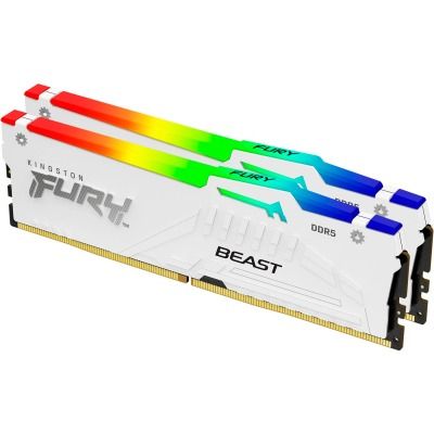 Kingston FURY 32 GB (2x16GB) DDR5 6000 MHz Beast RGB EXPO White (KF560C36BWE2AK2-32)