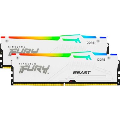 Kingston FURY 32 GB (2x16GB) DDR5 6000 MHz Beast RGB EXPO White (KF560C36BWE2AK2-32)