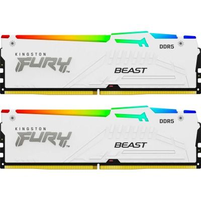 Kingston FURY 32 GB (2x16GB) DDR5 6000 MHz Beast RGB EXPO White (KF560C36BWE2AK2-32)