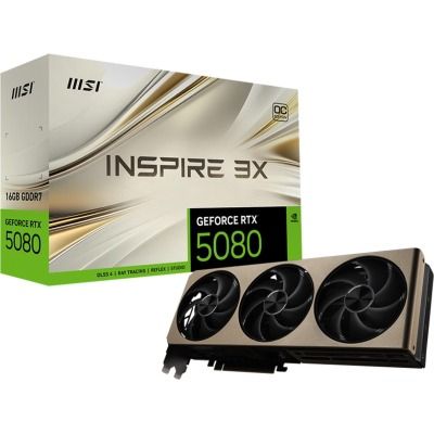 MSI GeForce RTX 5080 16G INSPIRE 3X OC (G5080-16I3C)