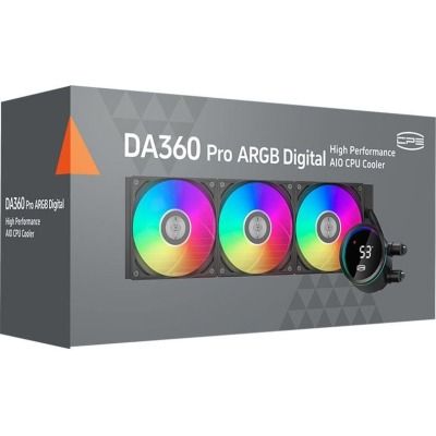 Водяне охолодження PCCooler DA360 Pro ARGB Digital BK (DA360Pro-BKAWXL-GL)