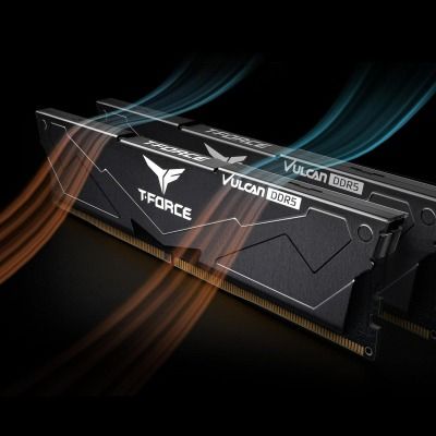TEAM 32 GB (2x16GB) DDR5 6000 Team T-Force Vulcan Black (FLBD532G6000HC38JDC01)