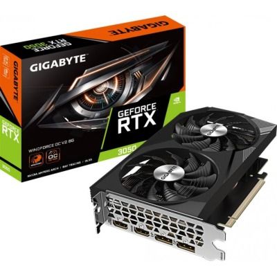 GIGABYTE GeForce RTX 3050 WINDFORCE OC V2 8G (GV-N3050WF2OCV2-8GD)