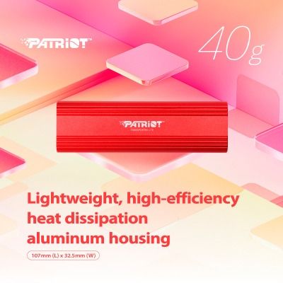PATRIOT Transporter Lite 2 TB Red (PTPL2TBPEC)