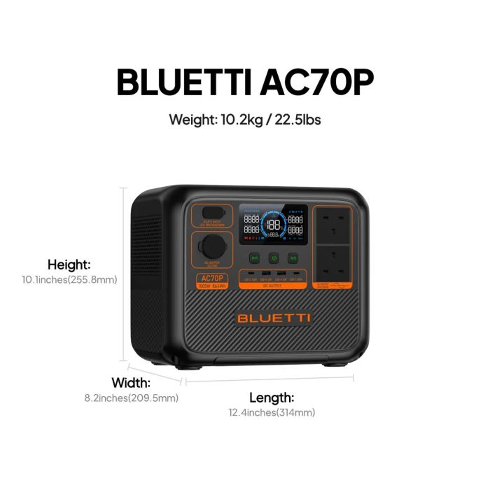 Зарядна станція BLUETTI AC70P