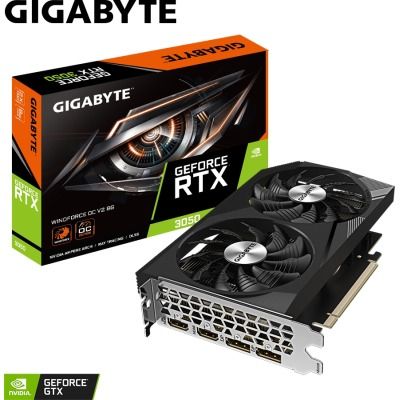 GIGABYTE GeForce RTX 3050 WINDFORCE OC V2 8G (GV-N3050WF2OCV2-8GD)