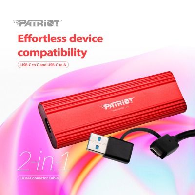 PATRIOT Transporter Lite 2 TB Red (PTPL2TBPEC)