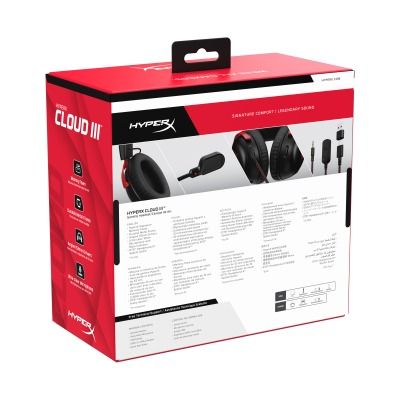 HyperX Cloud III Black/Red (727A9AA)